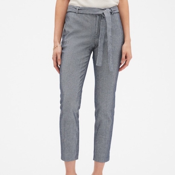 Banana Republic | Pants u0026 Jumpsuits | Banana Republic Avery Tiewaist Ankle  Pant | Poshmark